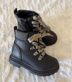 Kids Black Boots