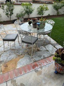 Free Steel Patio Table & Chairs — Heavy, Sturdy