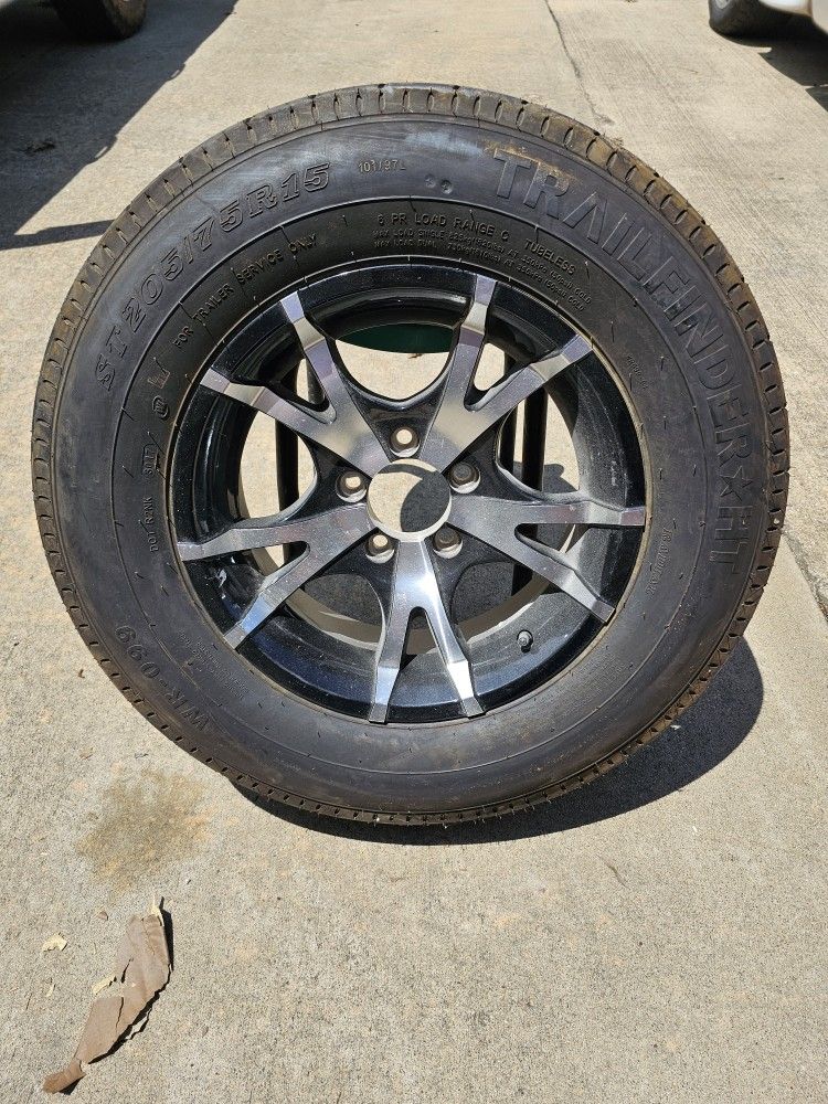 5 Lug 205 Spider Mag Radial Spare 15″ With TrailFinder Radial Trailer ...