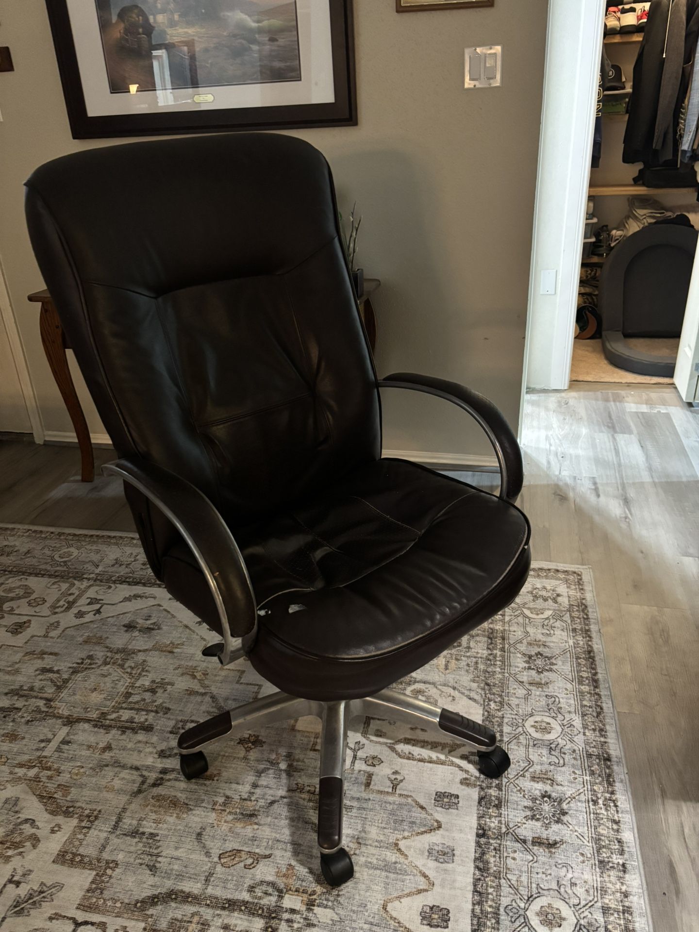 Leather office chair