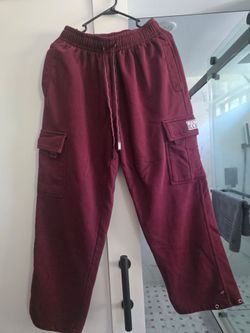 Club Gear Burgundy Cargo Sweatpants