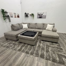 Gray Sectional Couch - Free Delivery 