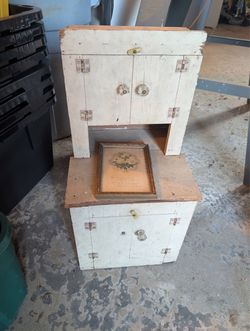Antique kids cupboard
