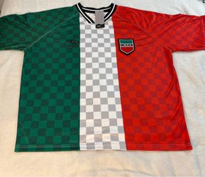 UMBRO Mexico Soccer Jersey Retro Checkered Style Men’s Sz XL NWT