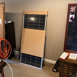 2 24v Solar Pannels With Mounting Brackets - Rich Solar