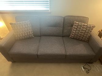 Sofa and Loveseat Couch Combo- Gray