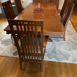 Dining Room Set - Table, Chairs, Buffet / Sideboard - Arts & Crafts