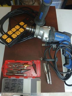 Kobalt Corded Drill with Drill Bit Set