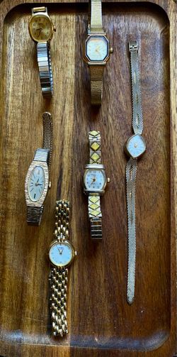 Lot of 6 Vintage Ladies Dress Watches