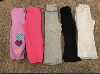 Toddler Girls 3T athletic bottoms lot