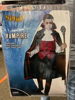 Spirit Halloween Kids Vampire Costume Small 4-6
