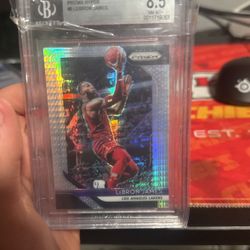 2018 2019 Panini prism basketball Beckett rated  out of 8.5 LeBron James