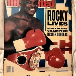 Sports Illustrated Buster Douglas 8x12 Wood Wall Hanging