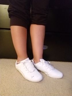 Puma white sneakers
