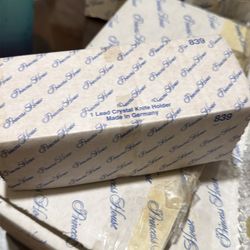 1 glass antique knife holder princess house