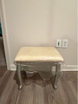 3 piece silver Vanity with chair
