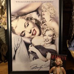 Marilyn Monroe poster + a magazine 