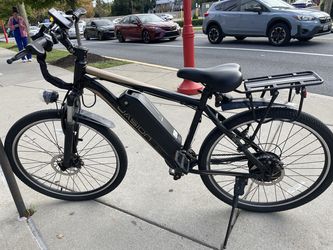 Jasion EB-X 26" Electric Bike for Adults 25MPH 50 Miles Ebike, with rear rack