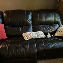 Cloud 9 Leather, Reclining Sectional From Costco 
