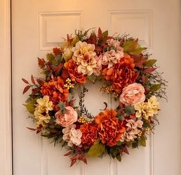 Fall door wreath