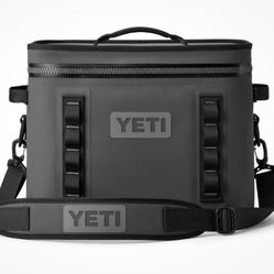 YETI Hopper Flip 18 Soft Cooler Grey/Black EUC