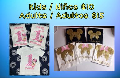Minnie Mouse Birthday shirts/ Camisas/ playeras para cumpleaños for Houston, TX - OfferUp
