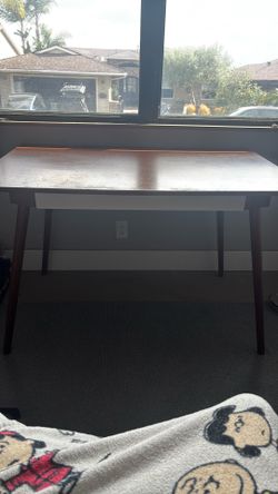 West Elm desk with  hutch/shelves 48x30inchs