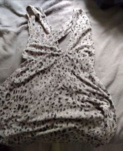 Leopard print maxi dress Large