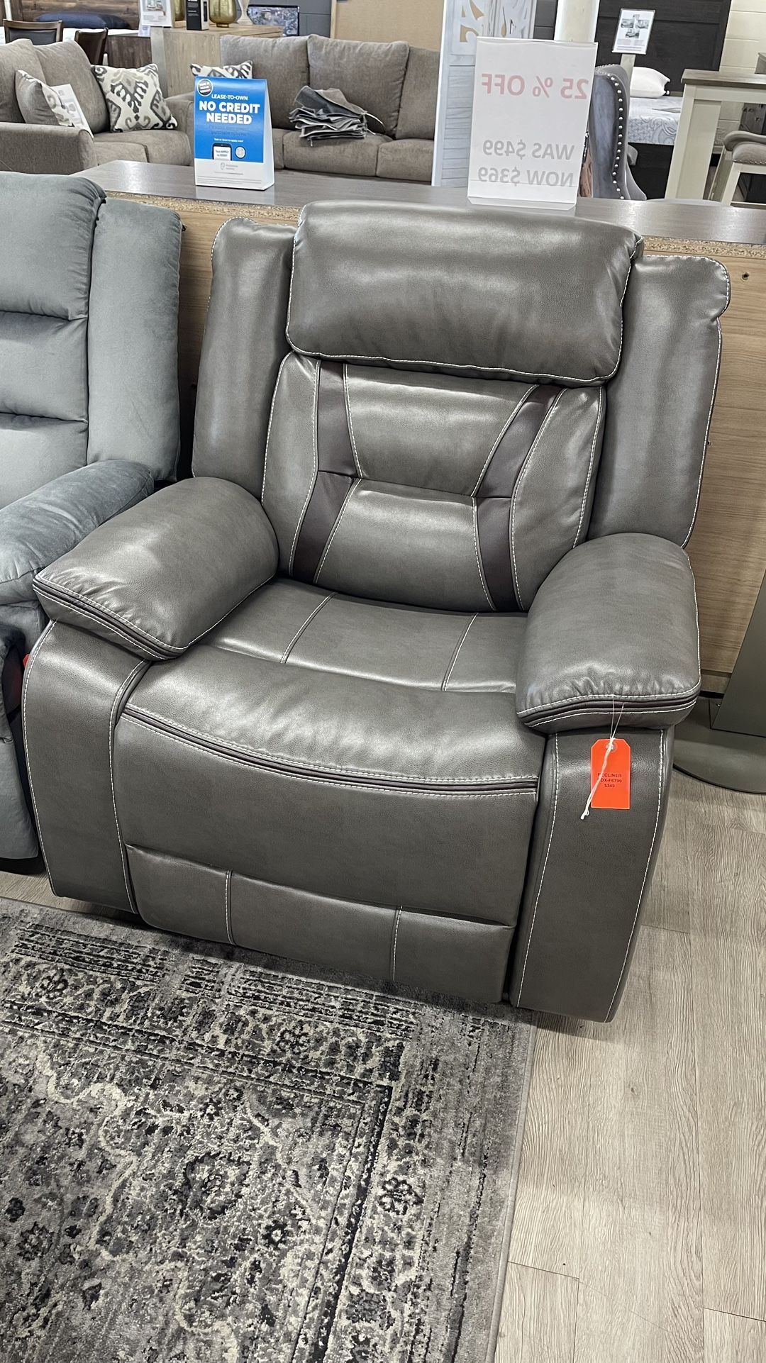 Grey Glider Recliner