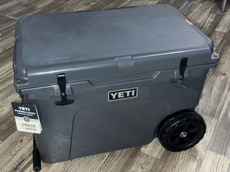 Charcoal YETI TUNDRA HAUL WHEELED COOLER (Brand New)