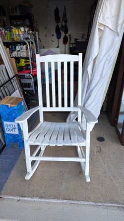 Wooden porch rocker