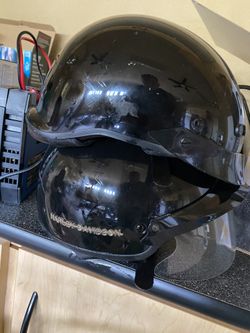 Two Harley Davidson Helmets size M