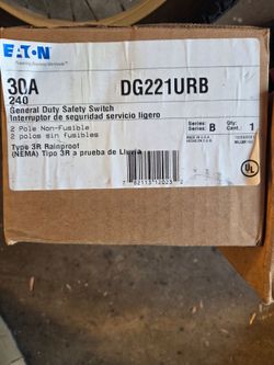 Eaton DG221URB 30A General Duty Safety Switch