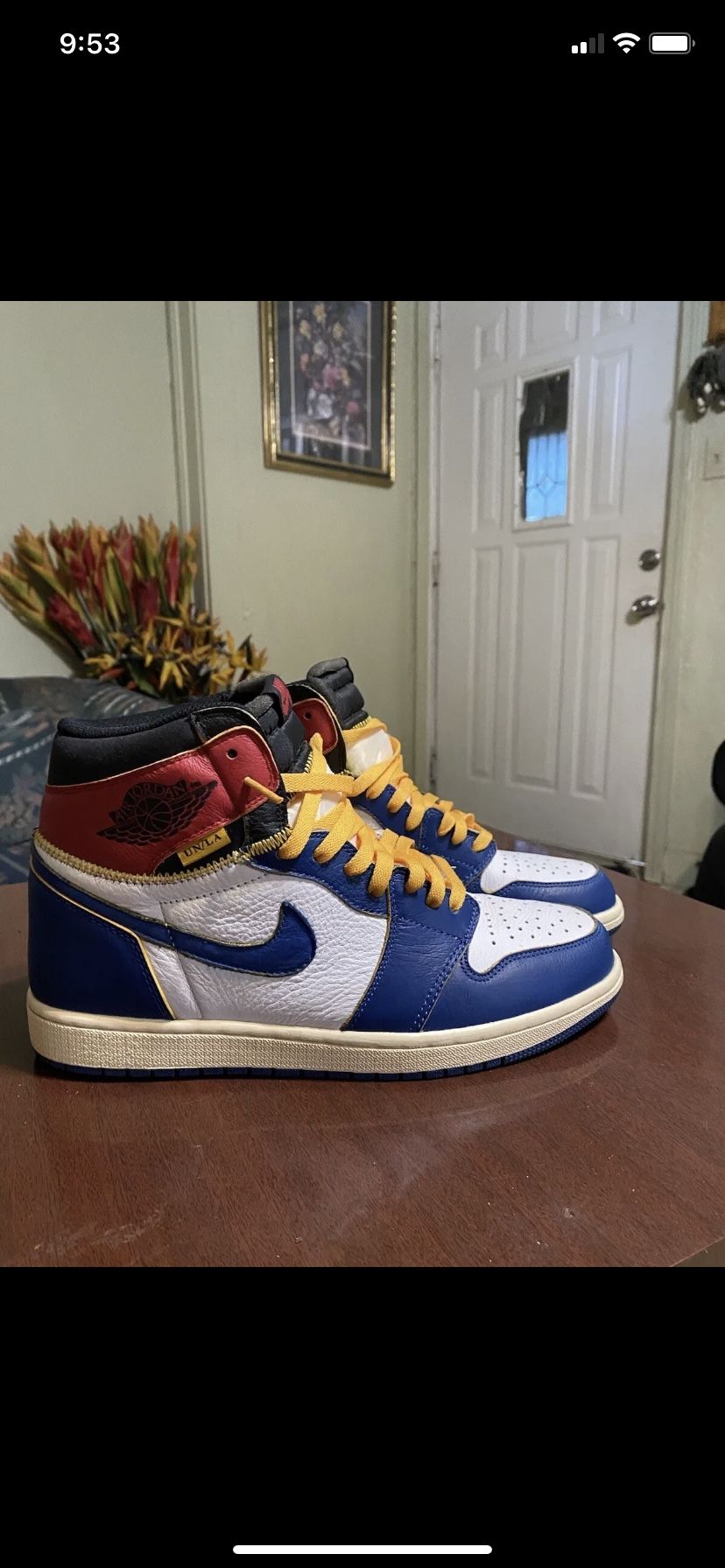 Jordan 1 Retro High x Union Storm Blue 2018- Size 11