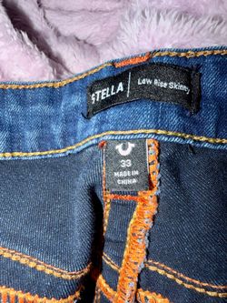 True Religion Stella Low Rise Skinny Jeans Size 33