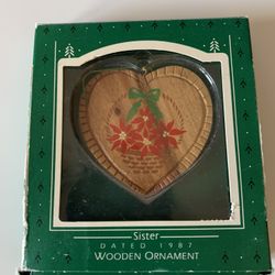 Hallmark 1987 sisters ornament