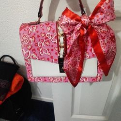 Brand New Aldo Pink & White Roses Bag