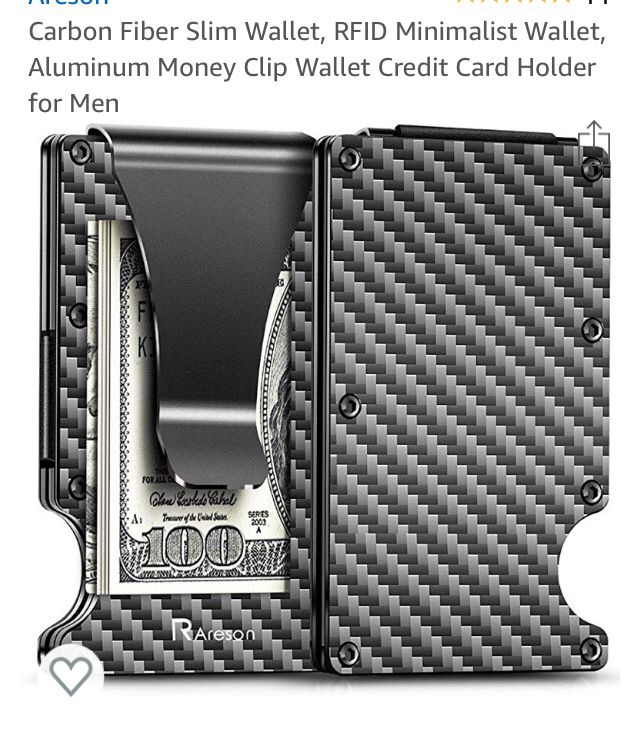 Carbon fiber slim card holder -brand name