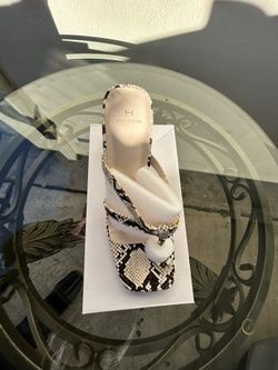 Open Toe Snake Pattern Heel