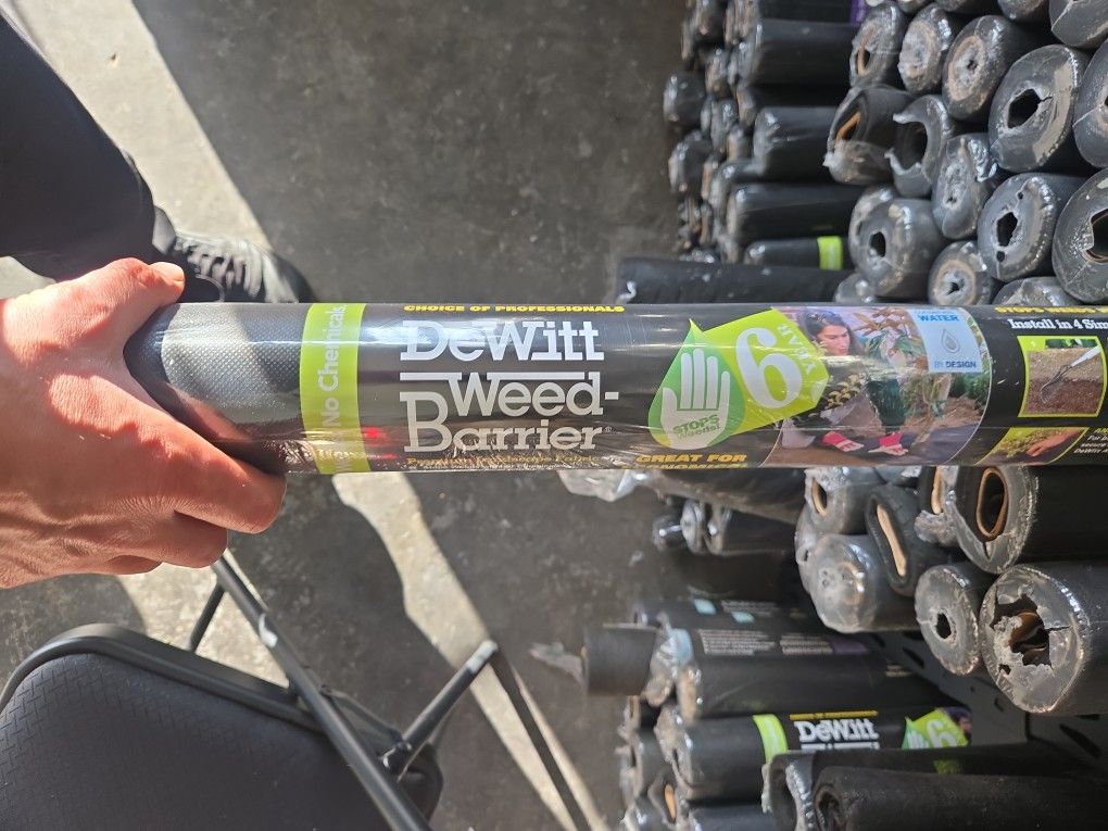3' X 50 Weed Barrier Many Rolls Left