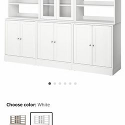 IKEA HAVSTA White Storage Combination With Glass Doors ! 