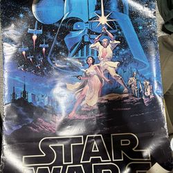 Star Wars collection, posters, and figurines