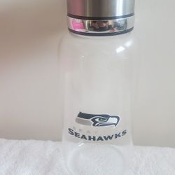 New Seattle Seahawks glass water bottle Travel