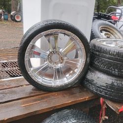 20" Chrome Wheels And Tires