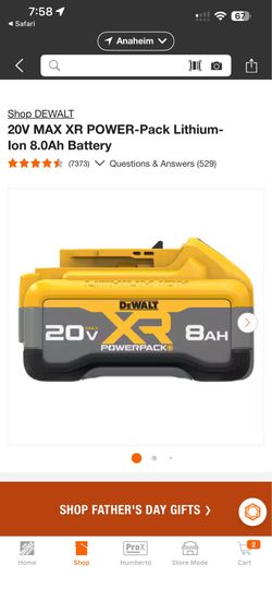 NEW DEWALT 8.0Ah XR POWERPACK Battery + DCB118 Fast Charger