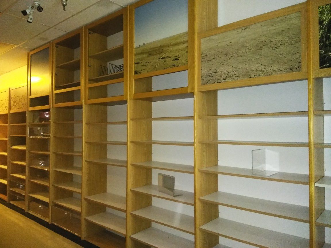 Wood Retail shelves