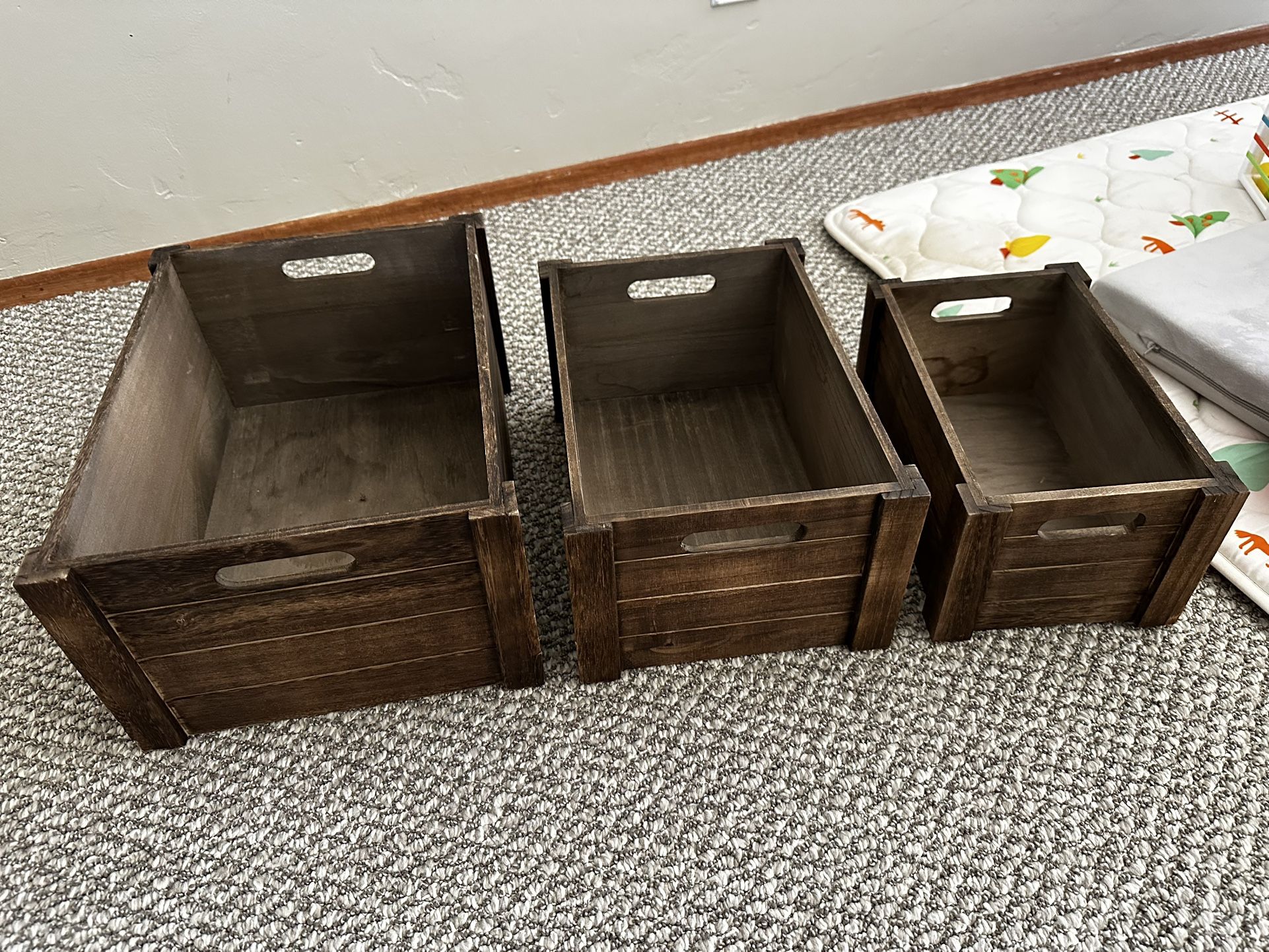 Wooden Crates- Small Rustic Decorative Boxes