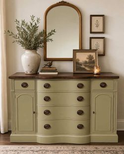 Vintage Drexel Solid Wood Sideboard