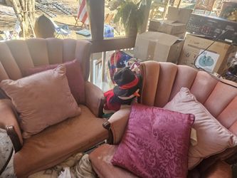 VINTAGE VELVETEEN CHAIRS! 