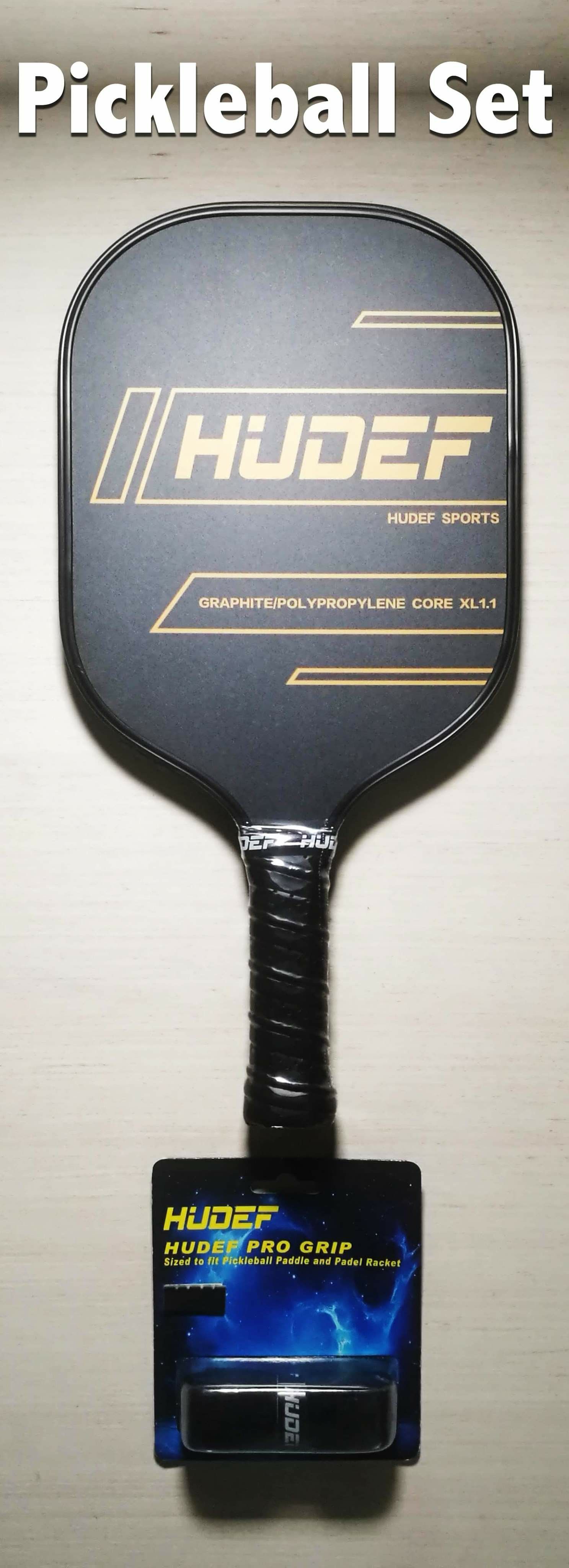 BRAND NEW USAPA Approved HUDEF Pickleball Paddle + Pro Grip Composite Fiber Face Polypropylene Honeycomb Core Raqueta Paleta de Pickle-ball Racquet